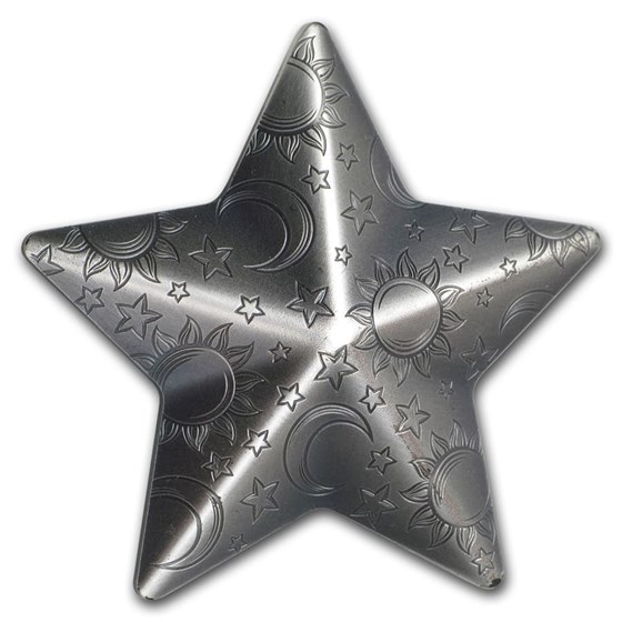 2018 Palau 1 oz Silver Antique Silver Twinkling Star (Abrasions) 2018 Palau 1 oz Silver Antique Silver Twinkling Star (Abrasions)